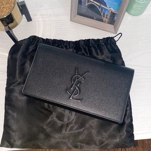 black Saint Laurent clutch!